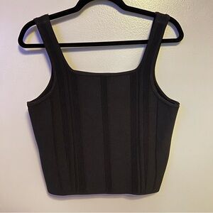 Ribbed Cropped Tank Top